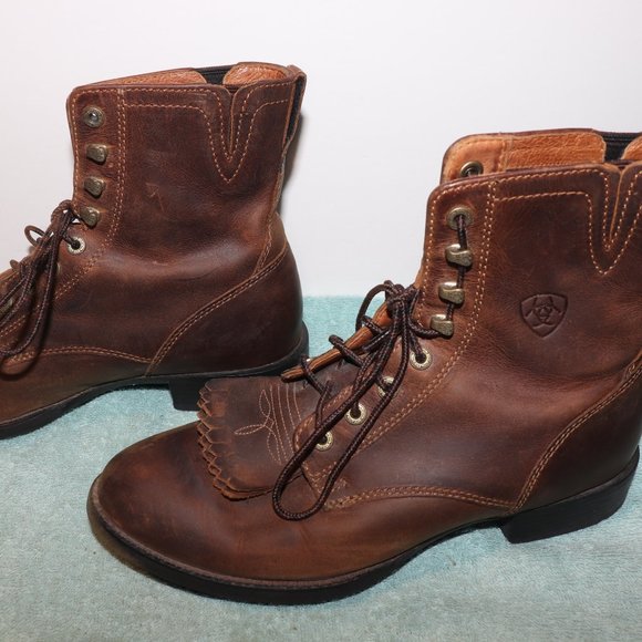Ariat Heritage Lacer II Western Boots – Women’s Size 7.5 (Distressed Brown) - Picture 3 of 9